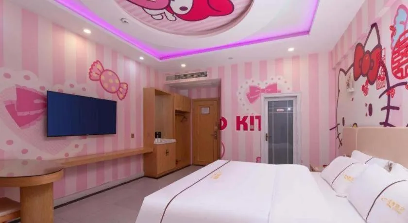 Bed in Shell Hotel Jiangsu Kunshan Lujia Town Youyi Road
