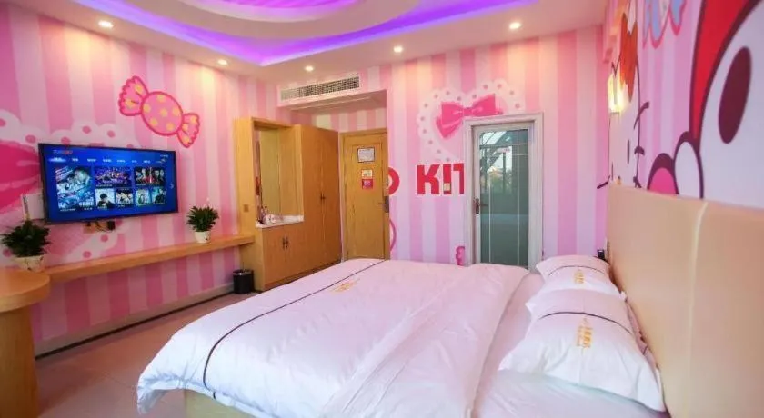 Bed in Shell Hotel Jiangsu Kunshan Lujia Town Youyi Road
