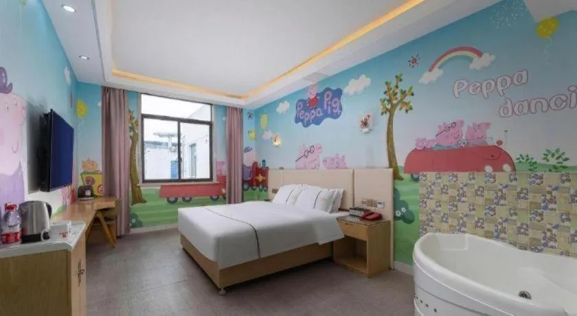 Bed in Shell Hotel Jiangsu Kunshan Lujia Town Youyi Road