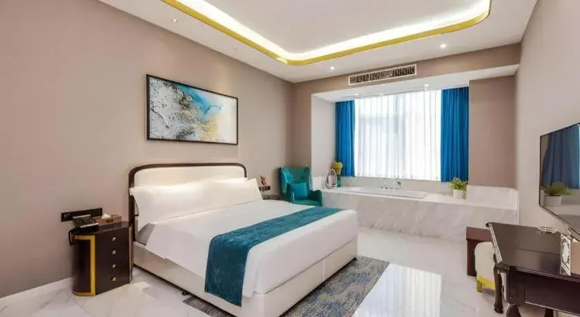 Bed in GEM Hotel Chengdu Chunxi Road Taiguli Bed in GEM Hotel Chengdu Chunxi Road Taiguli