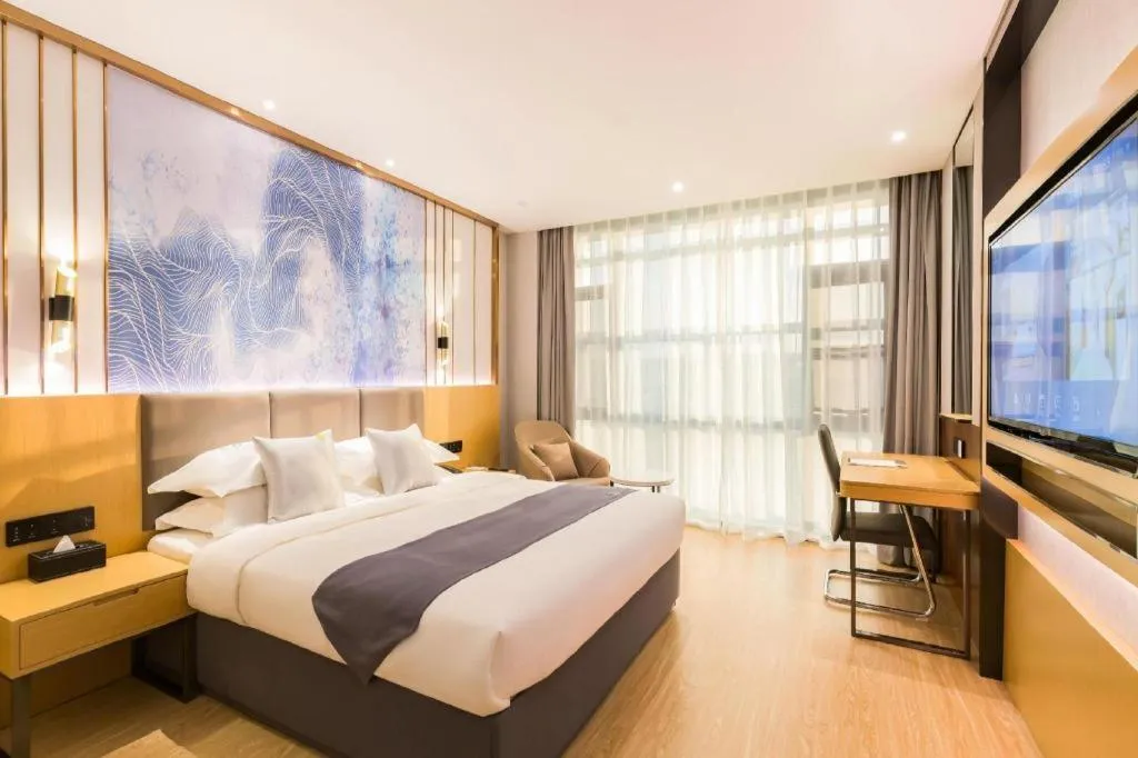 Bed in GreenTree Eastern Hotel Tianjin Dongli Development Zone Xinli Metro Station