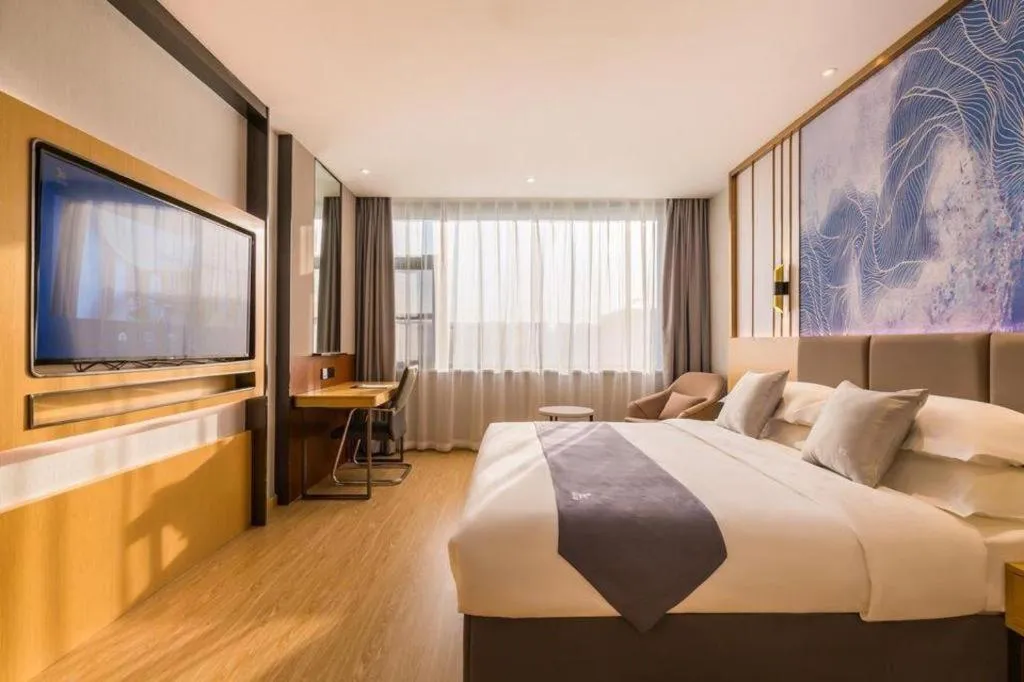 Bed in GreenTree Eastern Hotel Tianjin Dongli Development Zone Xinli Metro Station