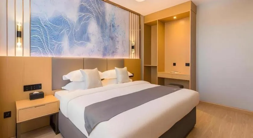 Bed in GreenTree Eastern Hotel Tianjin Dongli Development Zone Xinli Metro Station