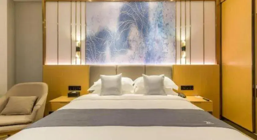 Bed in GreenTree Eastern Hotel Tianjin Dongli Development Zone Xinli Metro Station Bed in GreenTree Eastern Hotel Tianjin Dongli Development Zone Xinli Metro Station