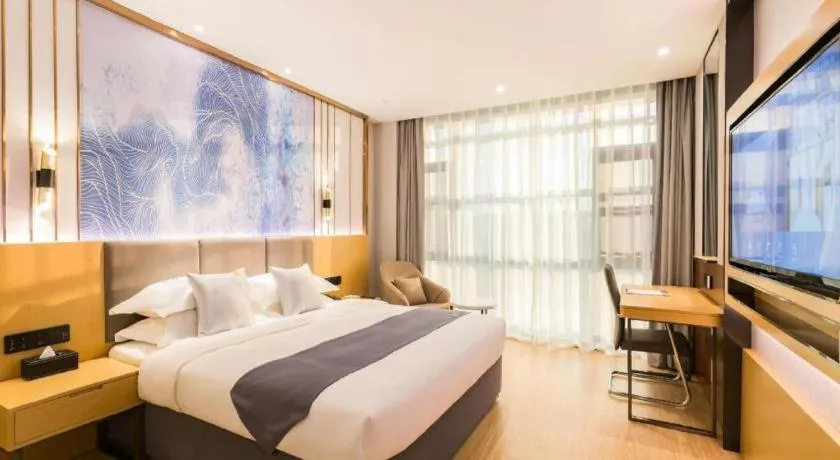 Bed in GreenTree Eastern Hotel Tianjin Dongli Development Zone Xinli Metro Station