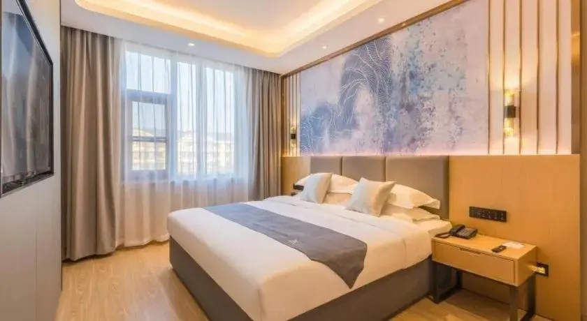 Bed in GreenTree Eastern Hotel Tianjin Dongli Development Zone Xinli Metro Station Bed in GreenTree Eastern Hotel Tianjin Dongli Development Zone Xinli Metro Station