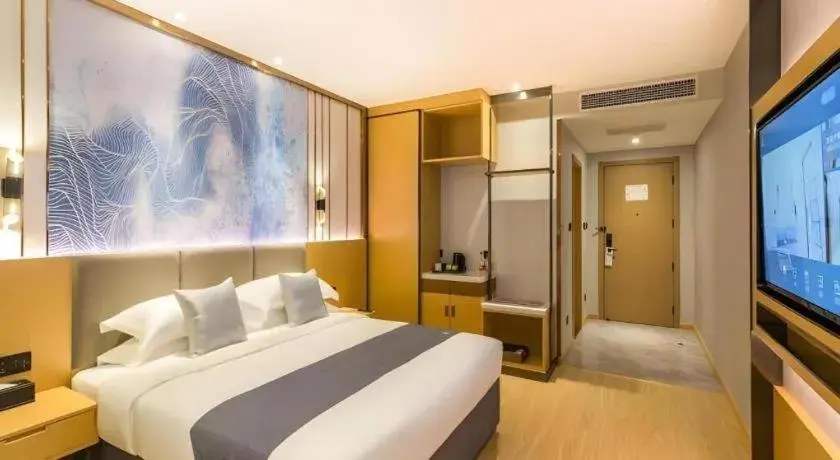 Bed in GreenTree Eastern Hotel Tianjin Dongli Development Zone Xinli Metro Station Bed in GreenTree Eastern Hotel Tianjin Dongli Development Zone Xinli Metro Station