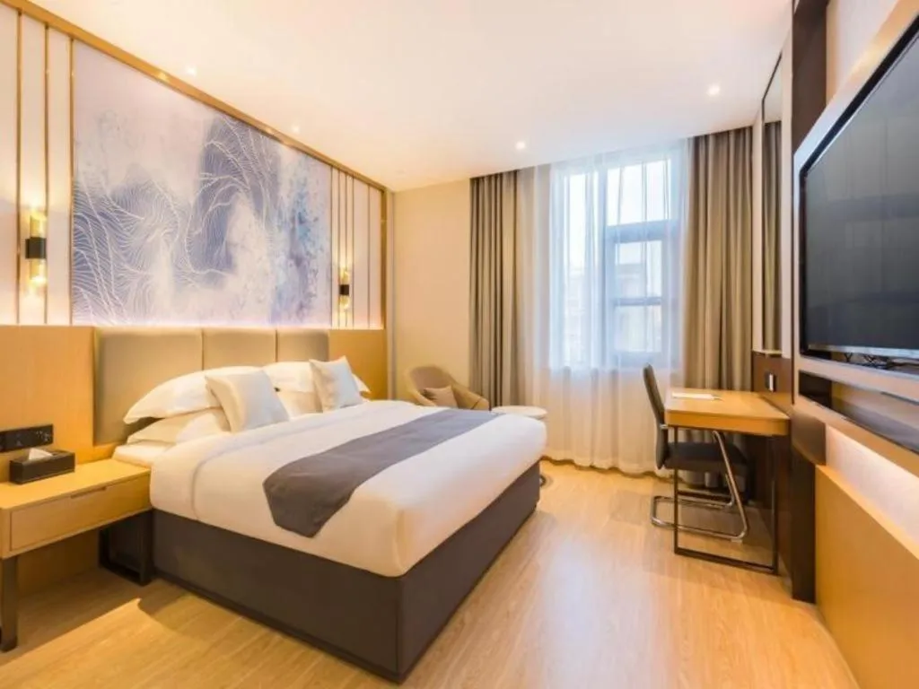 Bed in GreenTree Eastern Hotel Tianjin Dongli Development Zone Xinli Metro Station