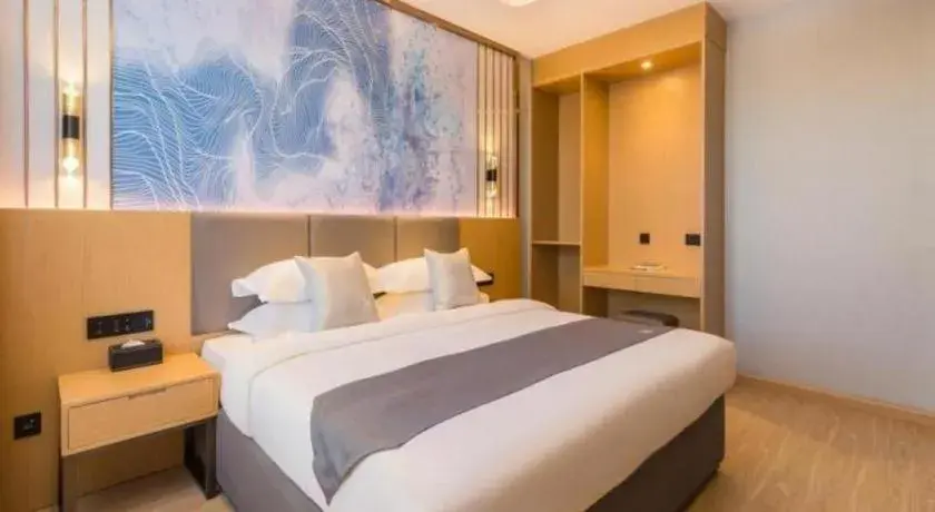 Bed in GreenTree Eastern Hotel Tianjin Dongli Development Zone Xinli Metro Station Bed in GreenTree Eastern Hotel Tianjin Dongli Development Zone Xinli Metro Station