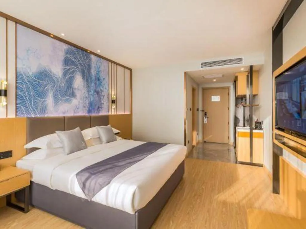 Bed in GreenTree Eastern Hotel Tianjin Dongli Development Zone Xinli Metro Station