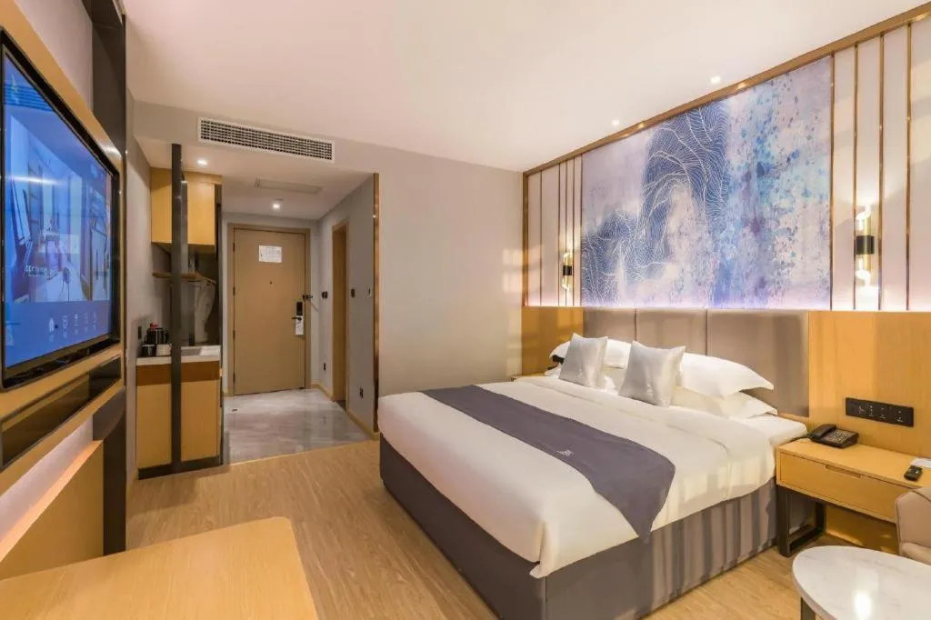 Bed in GreenTree Eastern Hotel Tianjin Dongli Development Zone Xinli Metro Station