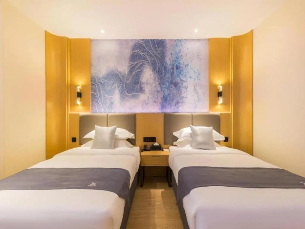 Bed in GreenTree Eastern Hotel Tianjin Dongli Development Zone Xinli Metro Station