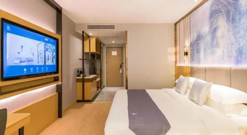 Bed in GreenTree Eastern Hotel Tianjin Dongli Development Zone Xinli Metro Station Bed in GreenTree Eastern Hotel Tianjin Dongli Development Zone Xinli Metro Station