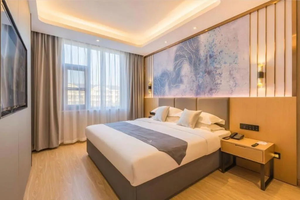 Bed in GreenTree Eastern Hotel Tianjin Dongli Development Zone Xinli Metro Station