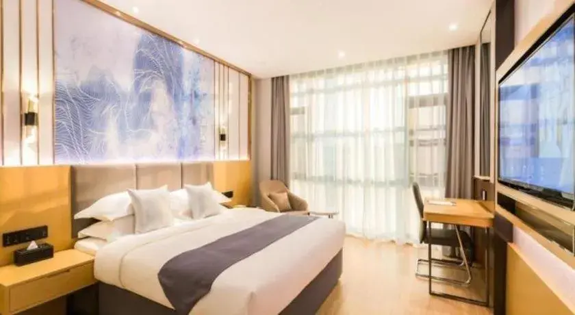 Bed in GreenTree Eastern Hotel Tianjin Dongli Development Zone Xinli Metro Station Bed in GreenTree Eastern Hotel Tianjin Dongli Development Zone Xinli Metro Station