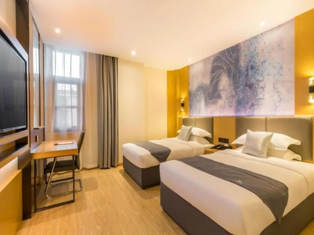 Bed in GreenTree Eastern Hotel Tianjin Dongli Development Zone Xinli Metro Station