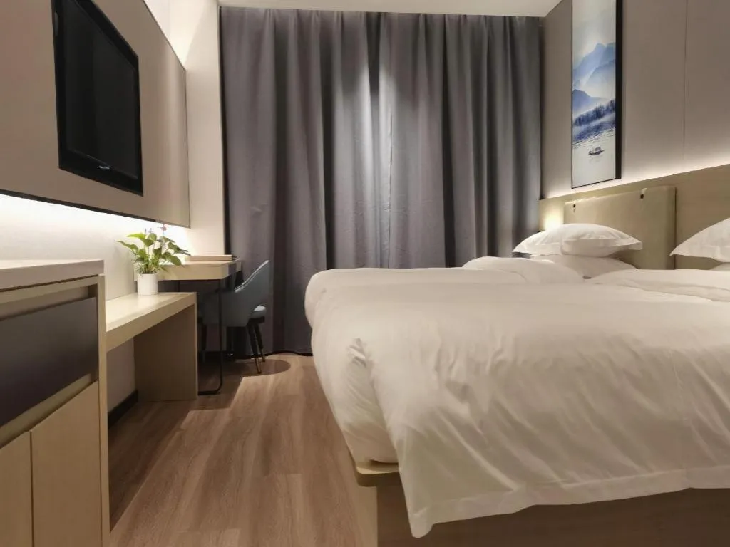 Bed in VX Hotel Hubei Wuhan Hongshan District 1st Guanggu Road