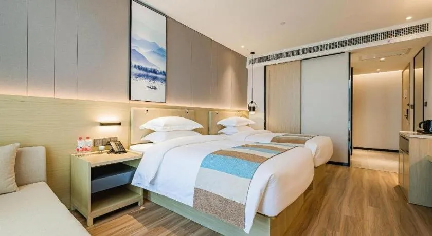 Bed in VX Hotel Hubei Wuhan Hongshan District 1st Guanggu Road