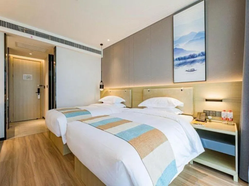Bed in VX Hotel Hubei Wuhan Hongshan District 1st Guanggu Road