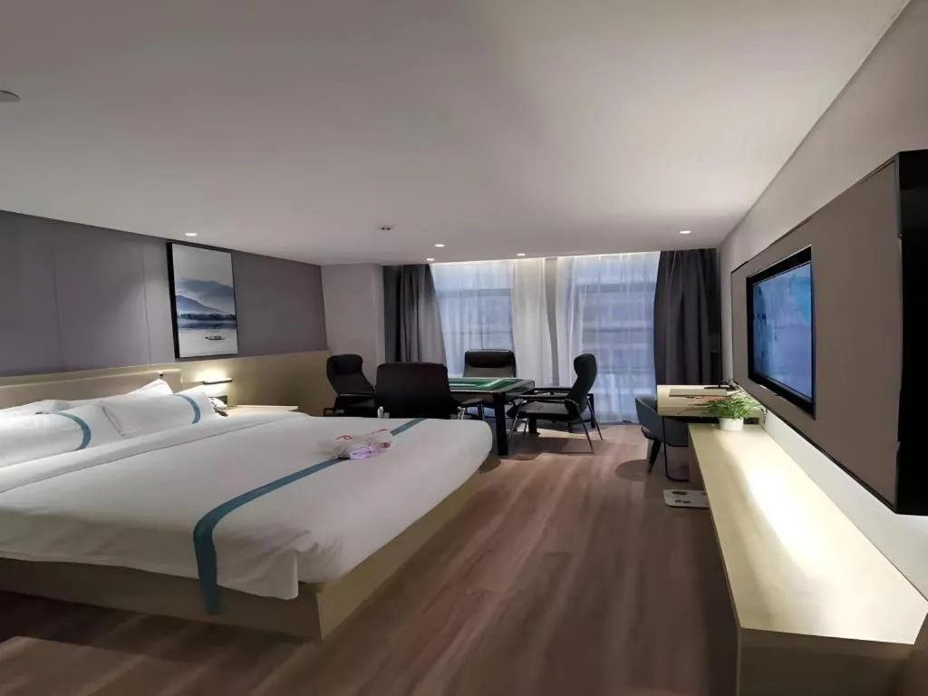 Bed in VX Hotel Hubei Wuhan Hongshan District 1st Guanggu Road