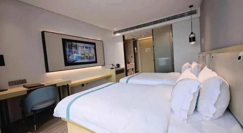 Bed in VX Hotel Hubei Wuhan Hongshan District 1st Guanggu Road