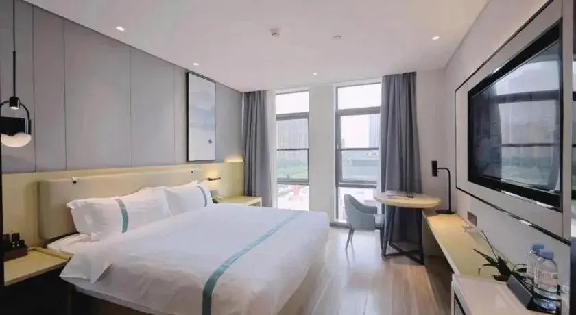 Bed in VX Hotel Hubei Wuhan Hongshan District 1st Guanggu Road Bed in VX Hotel Hubei Wuhan Hongshan District 1st Guanggu Road