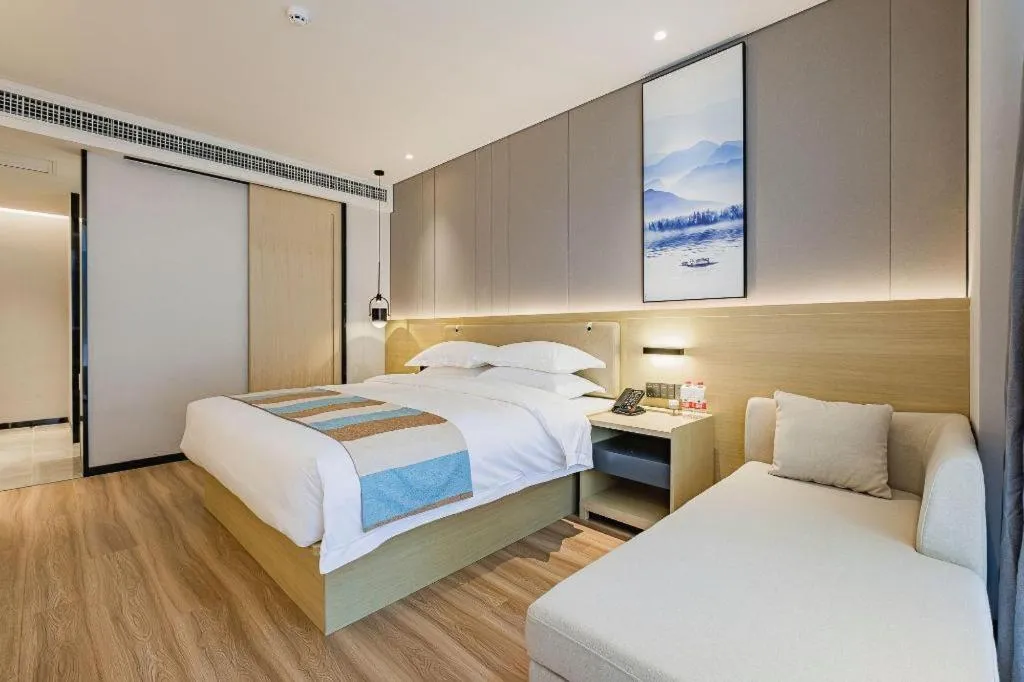 Bed in VX Hotel Hubei Wuhan Hongshan District 1st Guanggu Road