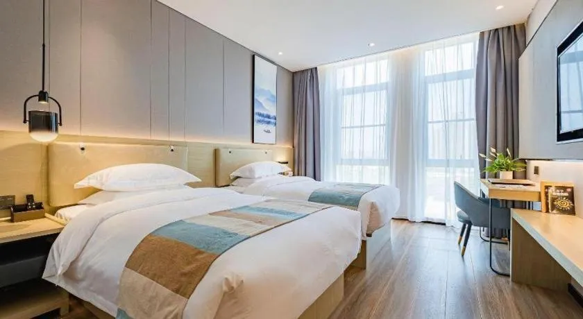 Bed in VX Hotel Hubei Wuhan Hongshan District 1st Guanggu Road