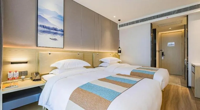 Bed in VX Hotel Hubei Wuhan Hongshan District 1st Guanggu Road