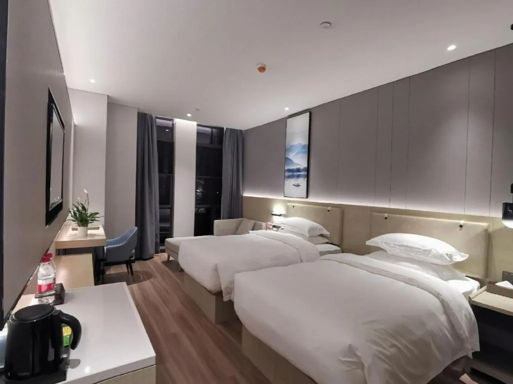 Bed in VX Hotel Hubei Wuhan Hongshan District 1st Guanggu Road