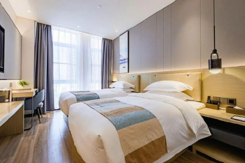 Bed in VX Hotel Hubei Wuhan Hongshan District 1st Guanggu Road