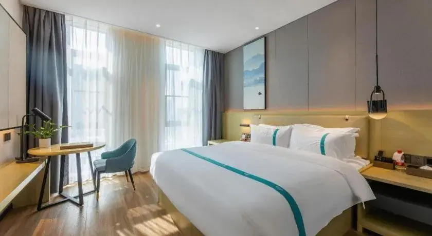 Bed in VX Hotel Hubei Wuhan Hongshan District 1st Guanggu Road Bed in VX Hotel Hubei Wuhan Hongshan District 1st Guanggu Road