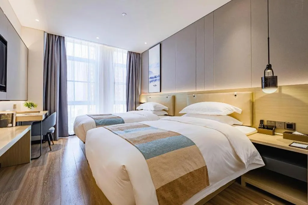 Bed in VX Hotel Hubei Wuhan Hongshan District 1st Guanggu Road