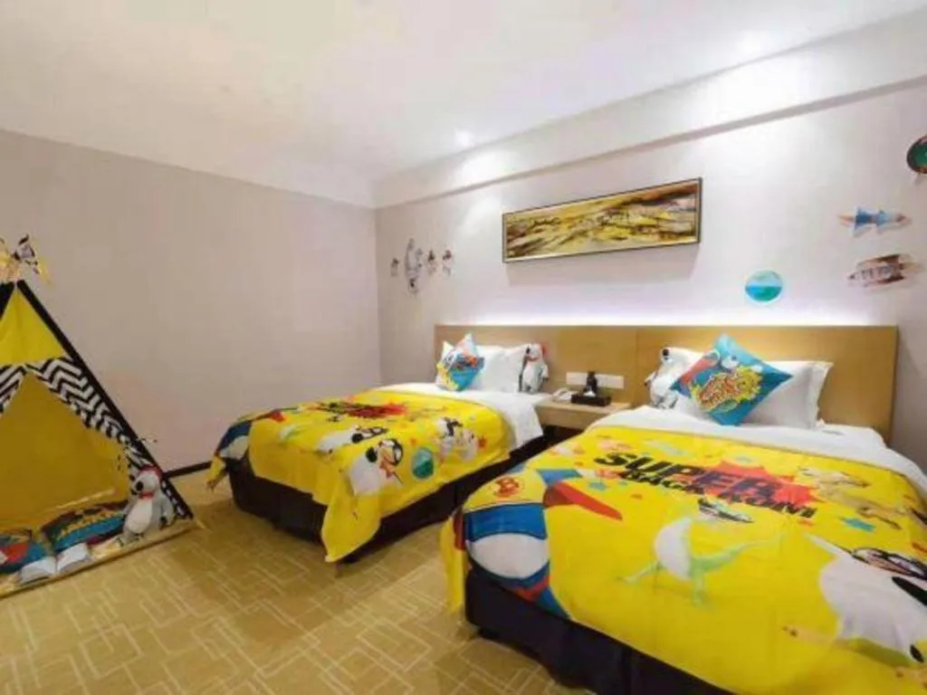 Bed in GreenTree Alliance Hotel Shenzhen Yantian District Dameisha