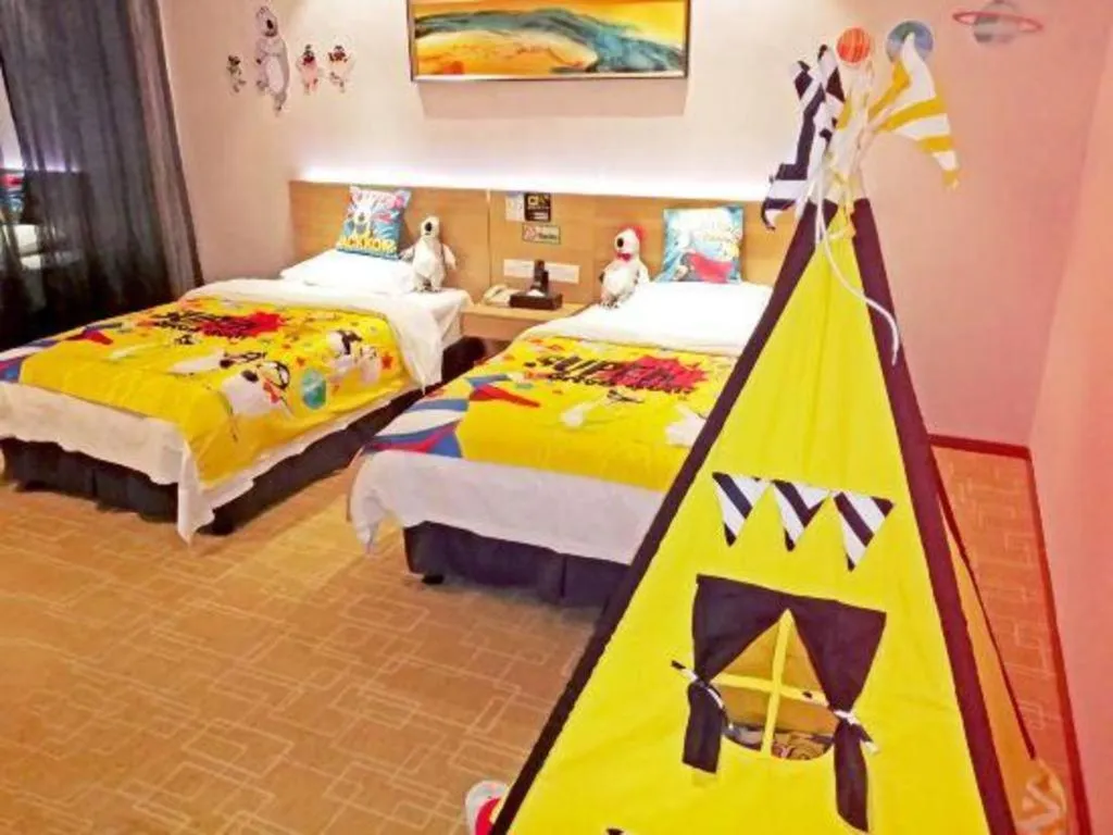 Bed in GreenTree Alliance Hotel Shenzhen Yantian District Dameisha