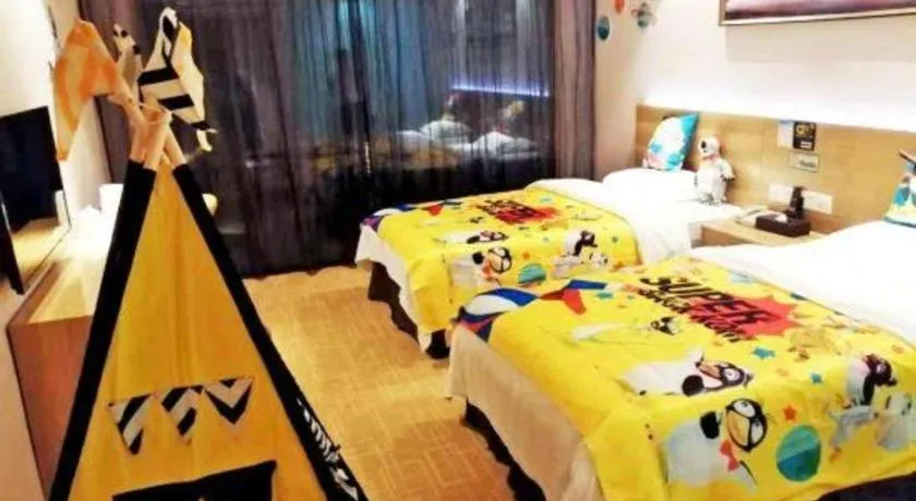 Bed in GreenTree Alliance Hotel Shenzhen Yantian District Dameisha