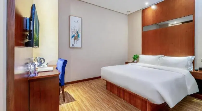 Bed in GreenTree Alliance Hotel Shenzhen Nanshan District Technology Park Songpingshan Bed in GreenTree Alliance Hotel Shenzhen Nanshan District Technology Park Songpingshan