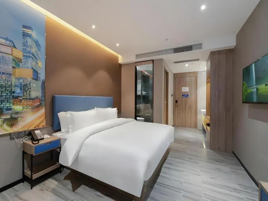 Bed in GreenTree Alliance Hotel Shenzhen Nanshan District Technology Park Songpingshan Bed in GreenTree Alliance Hotel Shenzhen Nanshan District Technology Park Songpingshan
