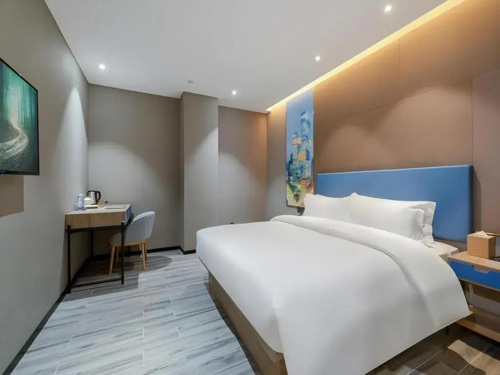 Bed in GreenTree Alliance Hotel Shenzhen Nanshan District Technology Park Songpingshan Bed in GreenTree Alliance Hotel Shenzhen Nanshan District Technology Park Songpingshan