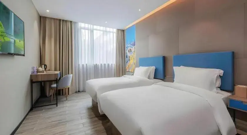 Bed in GreenTree Alliance Hotel Shenzhen Nanshan District Technology Park Songpingshan Bed in GreenTree Alliance Hotel Shenzhen Nanshan District Technology Park Songpingshan