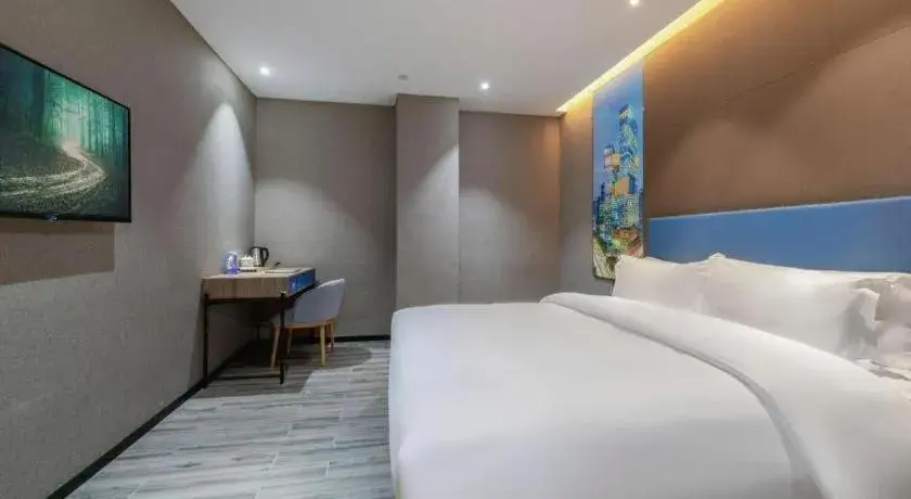 Bed in GreenTree Alliance Hotel Shenzhen Nanshan District Technology Park Songpingshan Bed in GreenTree Alliance Hotel Shenzhen Nanshan District Technology Park Songpingshan