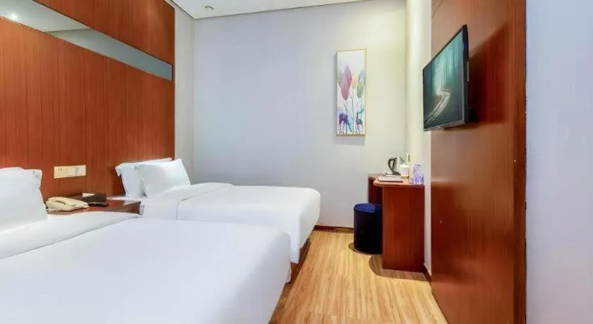 Bed in GreenTree Alliance Hotel Shenzhen Nanshan District Technology Park Songpingshan