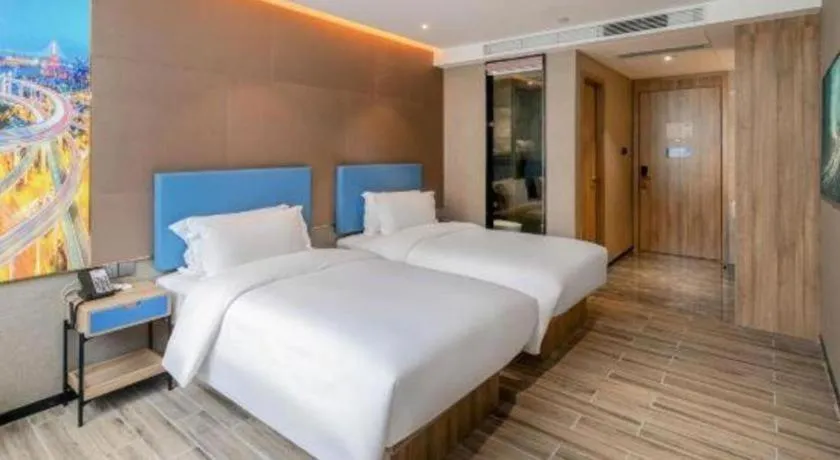 Bed in GreenTree Alliance Hotel Shenzhen Nanshan District Technology Park Songpingshan