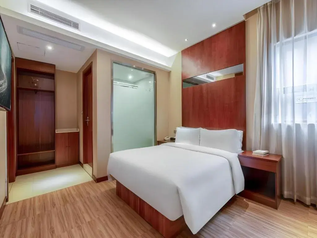 Bed in GreenTree Alliance Hotel Shenzhen Nanshan District Technology Park Songpingshan Bed in GreenTree Alliance Hotel Shenzhen Nanshan District Technology Park Songpingshan