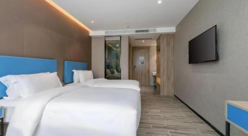 Bed in GreenTree Alliance Hotel Shenzhen Nanshan District Technology Park Songpingshan