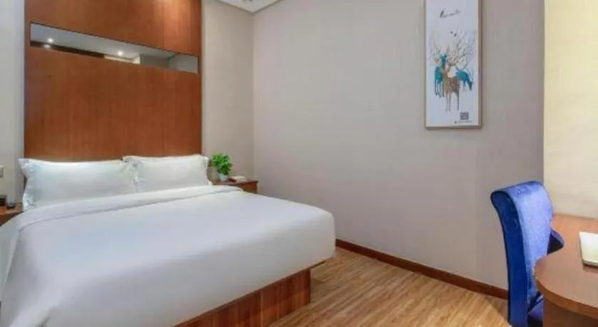 Bed in GreenTree Alliance Hotel Shenzhen Nanshan District Technology Park Songpingshan