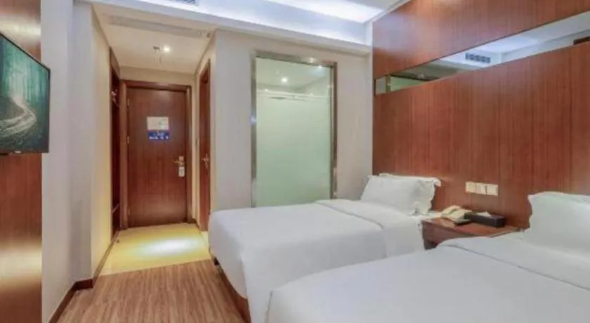 Bed in GreenTree Alliance Hotel Shenzhen Nanshan District Technology Park Songpingshan