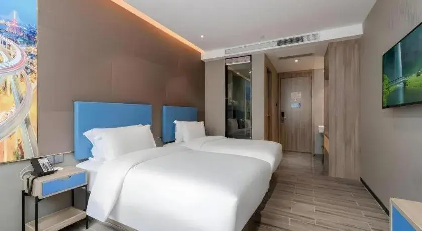 Bed in GreenTree Alliance Hotel Shenzhen Nanshan District Technology Park Songpingshan Bed in GreenTree Alliance Hotel Shenzhen Nanshan District Technology Park Songpingshan