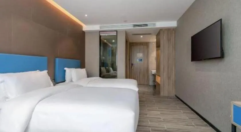 Bed in GreenTree Alliance Hotel Shenzhen Nanshan District Technology Park Songpingshan