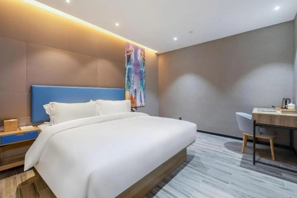 Bed in GreenTree Alliance Hotel Shenzhen Nanshan District Technology Park Songpingshan